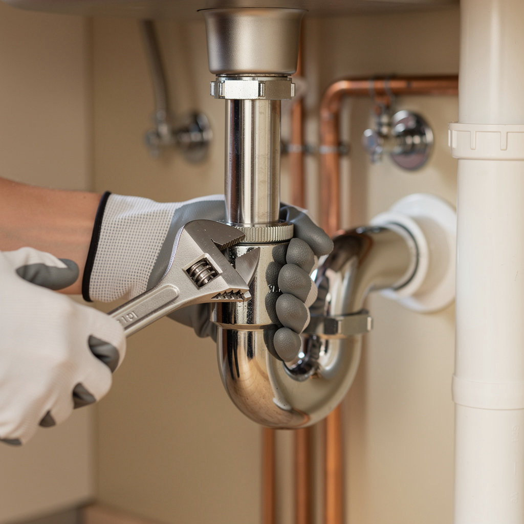 Phoenix Pro Plumbing technician providing professional leak repair service in a Phoenix home